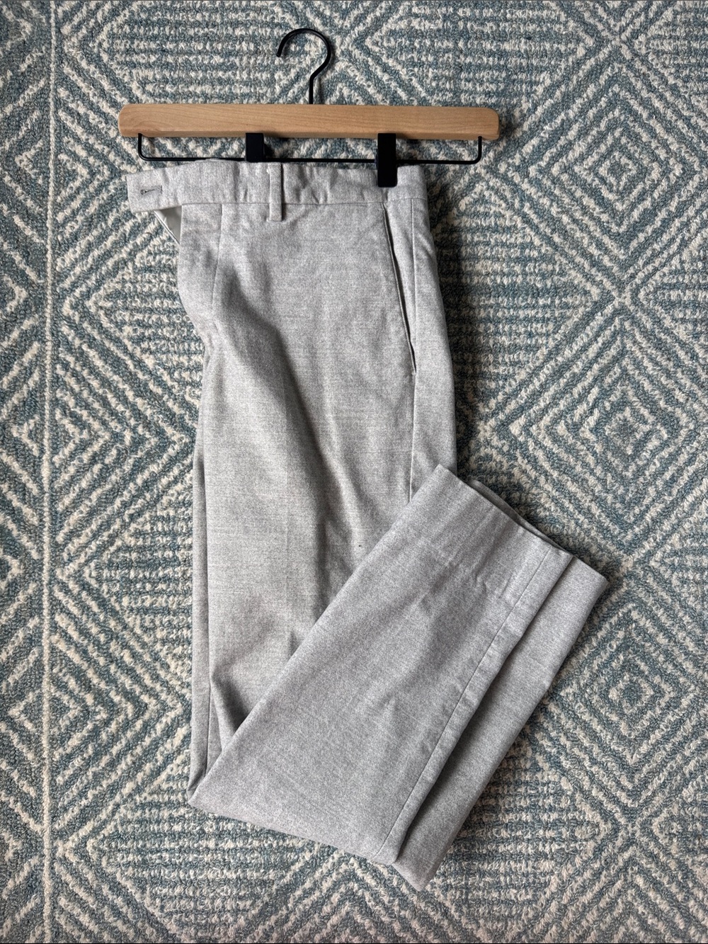 Reid’s Men's Gray Wool Dress Pants - Classic Tailored Fit